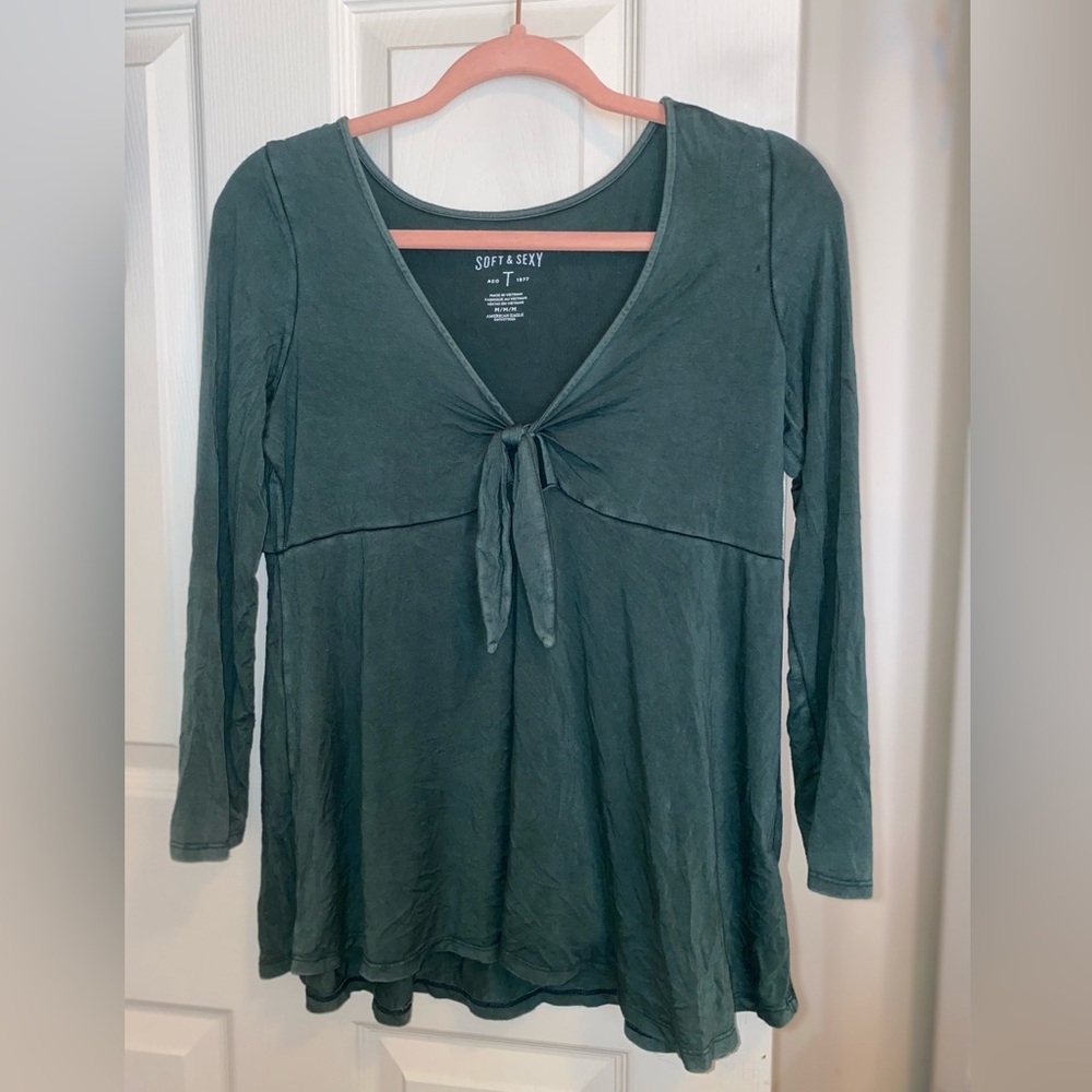 American Eagle Soft & Sexy Babydoll Top Size Medium